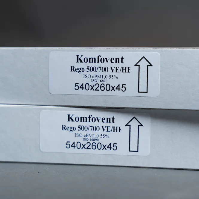 Hovedbilde Rego 500 og 700 VE/HE filtersett.